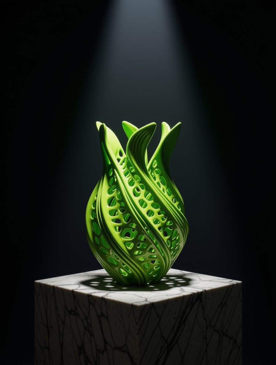 The Still Life Session - warm white ribbed vase styled with palo santo and lavender on a stone surface