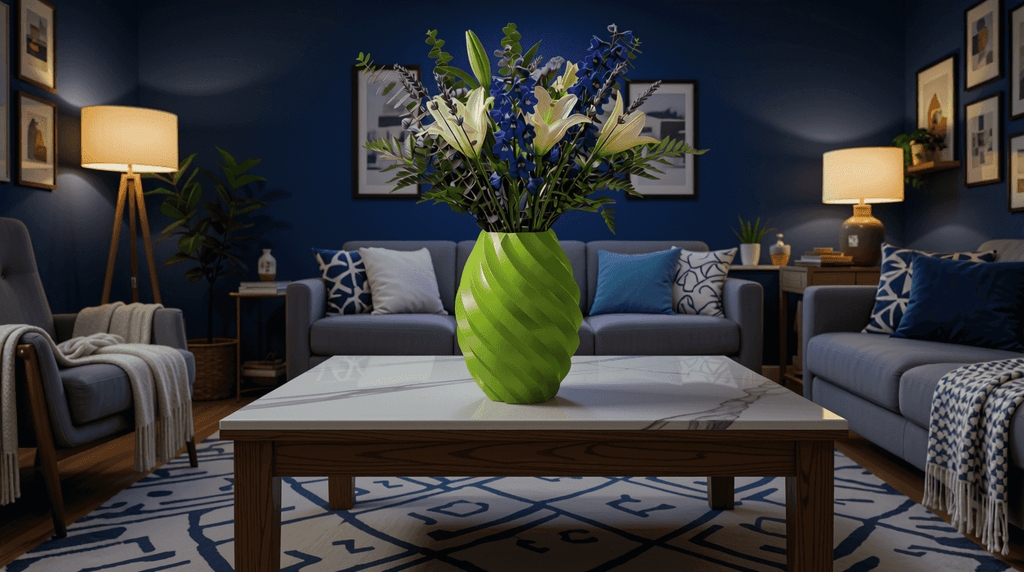 The Oasis Green Spiral Vase 