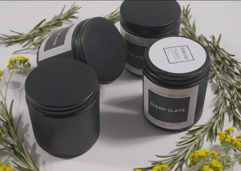 Natural Soy Candle: Rosemary & Lemongrass for a Fresh Start