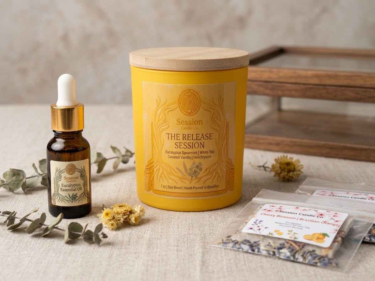 The Release Session - Eucalyptus Mint & White Tea Candle