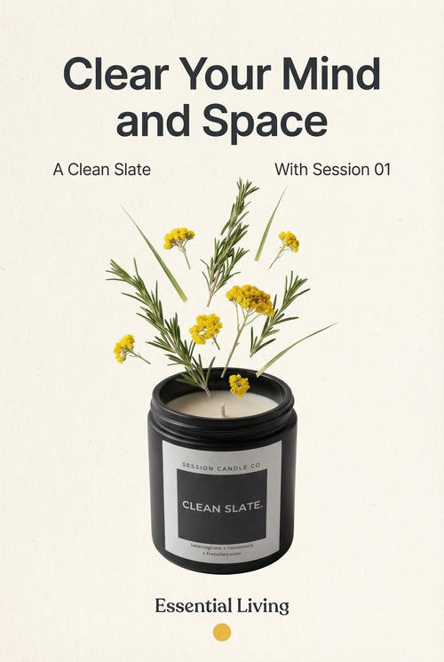 Natural Soy Candle: Rosemary & Lemongrass for a Fresh Start