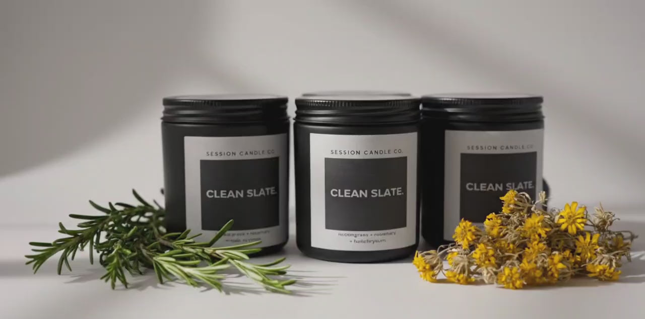 Natural Soy Candle: Rosemary & Lemongrass for a Fresh Start