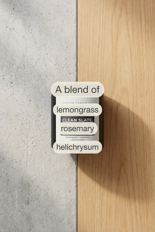 Natural Soy Candle: Rosemary & Lemongrass for a Fresh Start